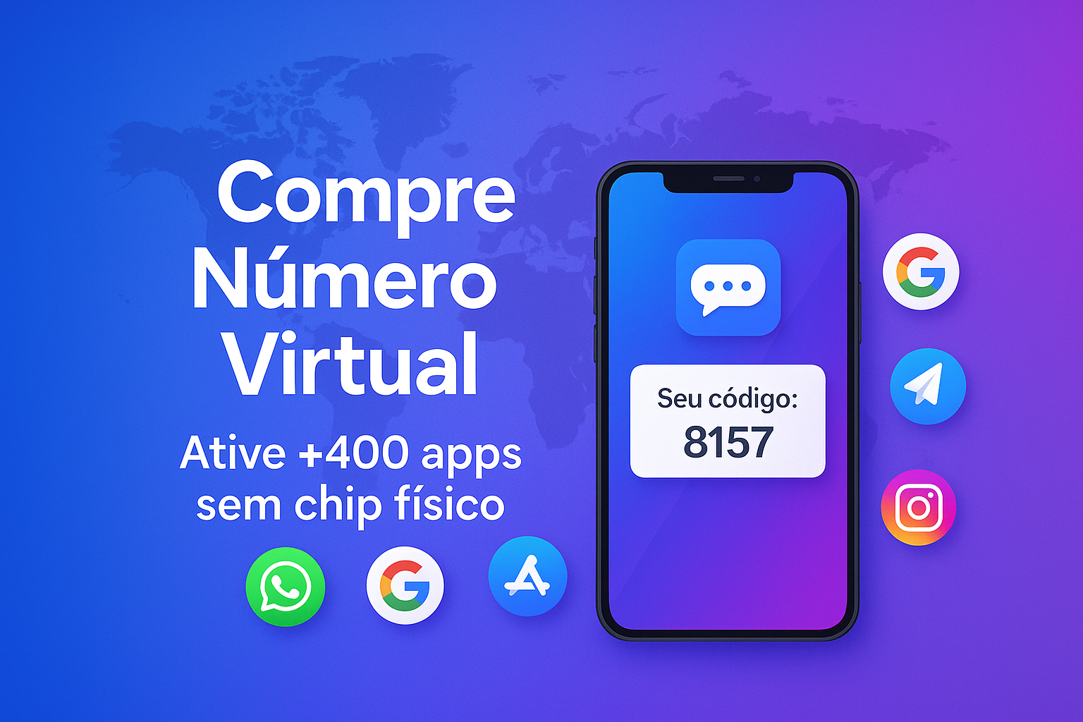 Comprar Número Virtual WhatsApp e Facebook - Número Virtual SMS